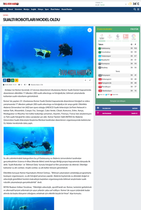 Kaş Aydın Haber - Sualtı Robotları Model Oldu